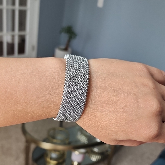 Silver Mesh Bracelet for Woman - Picture 6 of 6